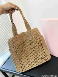 Sac à main de designer Summer Bag femmes Fashion Straw sac fourre-tout sacs à bandoulière sacs à main sacs à main de poche en paille sac à provisions grande capacité eleganteendibags