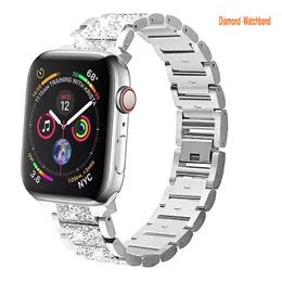 Bling Bands Smart Straps Compatible with Apple Watch Band 38mm 40mm 41mm 42mm 44mm 45mm 49MM Women Glitter Bling Diamond watchband For iWatch Series 8 7 6 5 4 3 2 1 SE Strap