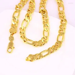 Chains Classic Figaro Chain Yellow Gold Fill Mensネックレス