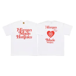 Love Girls Don't Cry Lettera stampata HUMAN MADE T-shirt da uomo 100% cotone Tessuto confortevole T-shirt a maniche corte per uomo Donna S-2XL Japan Tide Brand Tee