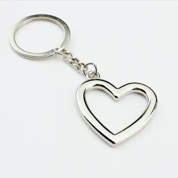 Novelty Zinc Alloy Heart Shaped Keychains Metal Keyrings for Lovers
