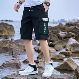 Shorts masculinos com bolsos shorts cargo masculinos estampados bermudas calças curtas para homens casual jogger streetwear designer bolso frontal Y2k 230626