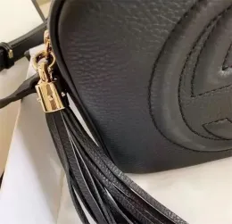 2023 SOHO Disco torebki projektanckie torby oryginalne skórzane torby na ramię litery Patterny Tassel Portfelki Kobiet torebki mody crossbody Bag 308364