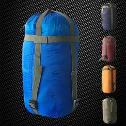 Roupa Guarda-Roupa Armazenamento Impermeável Material de Compressão Saco de Acampamento Ao Ar Livre Saco de Dormir 3818cm Cordão Design Pacote de Nylon Equipamento EDC 230625