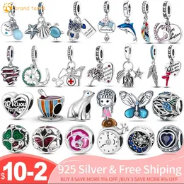 925 Sterling Silber für Pandora-Charms, authentische Perle, hochwertiger Charm-Anhänger in Plata De Ley 925 in Tierform