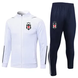 2023 Besiktas Mens Tracksuits Sets Soccer Training Suits adult winter football Tracksuit set kits sports full zipper jackets and pants sportswear Suits
