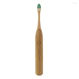 Bamboo Electric Toothbrush Waterproof Ultrasonic Automatic Tooth Brush With 3 Soft Head Oral Hygiene Clean