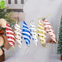 6st julbollar hängande hängspiral tråd Xmas bollar Juldekorationer för hem 2023 Julfärer Dekorationer