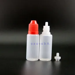 15 ML 100 ADET/GRUP Yüksek Kaliteli LDPE Plastik Damlalıklı Şişeler Çocuklara Dayanıklı güvenli Kapaklar İpuçları Güvenli Buhar Sıkılabilir şişe kısa meme Stuua