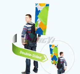 Brak MOQ Ograniczona promocja Reklama Flaga Plecak dobra jakość z skórzanym plecakiem