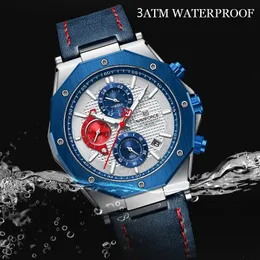 Watches Naviforce Fashion Men Quartz Watches Top Brand Leather Male Clock Chronograph Sport Mens Wrist Watch Relogio Masculino