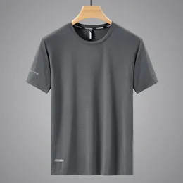 Herren-T-Shirts, schnell trocknend, Sport-T-Shirt, kurze Ärmel, Sommer, lässig, Weiß, Übergröße 6XL 7XL 8XL 9XL, Top-T-Shirts, Fitnessstudio, T-Shirt-Kleidung 230625