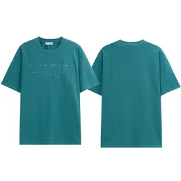 2023 дизайнерские футболки Lanvins мужские женские с коротким рукавом Topstees летние хлопковые роскошные повседневные свободные футболки с круглым вырезом High Street Fashion V080