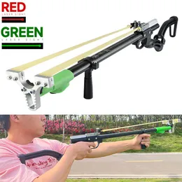 Bow Arrow Red/Green Laser Shooting Fishing Long Rod Telescopic Slingshot 40 Slingshot Head Outdoor Hunting Shooting Slingshot PackageHKD230626