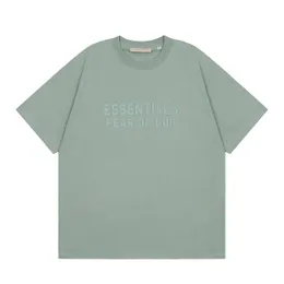 T-shirt da uomo Summer Ess T-shirt da donna T-shirt Street casual mist manica corta FG, polo FOG con stampa tridimensionale in cotone 1977
