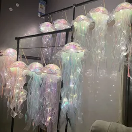 Jellyfish lamp push creative portable jellyfish lamp diy party small gift wholesale