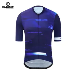 قمصان ركوب الدراجات تتصدر Ykywbike Summer Men's Pro Cycling Jersey Bicycle Short Sleeve Man Outdoor Bike Stirts MTB Team Sport Clothing Top 230625