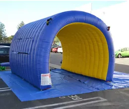 4m/6m Long structure inflatable tunnel tent with printing grey events entrance tunnel for advertising