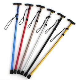 Adjustable Walking Poles Trekking Poles Aluminum Alloy Metal Foldable Cane Crutches Pole For Elderly People Hiking Stick