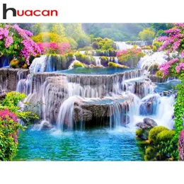 Stich Huacan 5d Diy Diamond Malerei Kit Landschaft Diamant Stickerei Mosaik Wasserfall Kinderzimmerdekoration