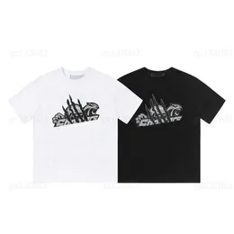 Verão Designer T-shirt Homens Roupas Cabeça de Tigre Basquete Garra Letras Impressas Camiseta de Manga Curta Mens Designers Camisetas