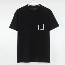 Designer Letter F T-shirts för herr sommardesigners solid topp kvinnor lyxiga geometriska tryckta skjortor klassiska kortärmade polos tee