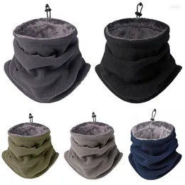 Motorcykelhjälmar 1pc mjuk polär fleece nack varmare skridskoåkning springa sport halsduk ansikte mask camping vandring hatt varm cykling huvudbonader