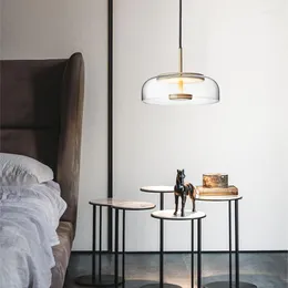 Hängslampor postmodern konst kortfattade glasbelysning Italien design skål matsal sovrum restaurang ledande ljusarmaturer
