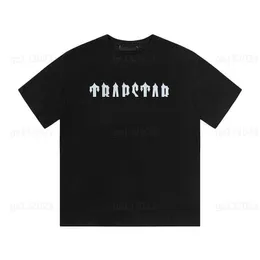 Mode trapstar toppar designer mens skjorta tryckt kortärmad sommar lösa avslappnade bokstäver runda nack män tshirt designers kläder