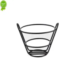 Stainless Steel French Fries Basket Food Bucket Snack Chips Container Tableware For Family-style Restaurants Bars Outdoor Dining