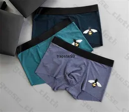 Mens Designer Boxers varumärken Underbyxor Klassiska boxare Casual Shorts Underwear Bortable Cotton Underwears 3st med låda