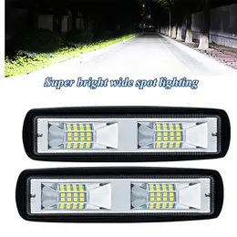 مصابيح أمامية LED 12-24 فولت 48 واط 16led ضوء العمل كشاف كشاف ضوء مقاوم للماء للسيارات دراجة نارية شاحنة قارب جرار مقطورة الطرق الوعرة ضوء العمل 15 سنتيمتر مشرق