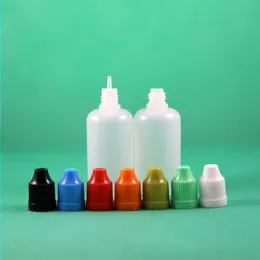 100 zestawów/partia 50 ml plastikowe butelki z kropliny Dowód długi cienki końcówka PE bezpieczne dla e pary płynne sok e-liquide 50 ml nqnpd
