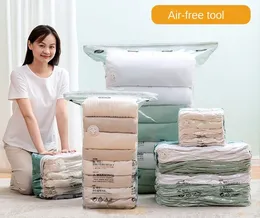 Armazenamento de guarda-roupa Airfree saco de compressão a vácuo armazenamento de colcha de roupas com grandes coisas boas tridimensionais portáteis 230625