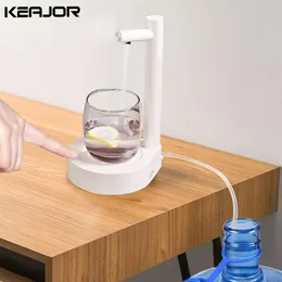 Shavers Electric Water Pumpe für Gallone wiederaufladbare Wasserspender Flaschenflasche Smart Automatic Desktop Trinkbrunnen tragbar