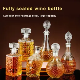 Mugs Glass Wine Bottle Decanter Hushåll Tom Divider Storage Home European Style Hög utseende nivå Set 230626