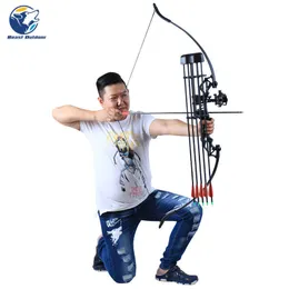 Bow Arrow Split American Hunting Bow and Arrow Hunting Shooting Outdoor Sports Recurve Athletic Adult Competition Straight BowHKD230626