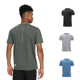 Lu fitness terno masculino casual basquete camiseta de secagem rápida manga curta respirável alta elasticidade top esportivo 5XL superdimensionado