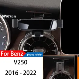 Araç telefonu tutucu Mercedes Benz V250 W447 16-2022 GPS Özel Yerçekimi Navigasyon Cep Braketi 360 Derece Dönen Stand