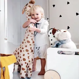 Stuffed Plush Animals 100cm Big Size Simulation Giraffe Plush Toys Soft Stuffed Animal Giraffe Sleeping Doll Toy For Boys Girls Birthday Gift Kids Toy 230626