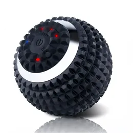 Bolas de Yoga Bola de Massagem Vibratória Eléctrica Desporto Fitness Alívio da Dor nos Pés Instalações Plantares Aliviador Ginásio Treino em Casa Bola Massageadora de Yoga 230625