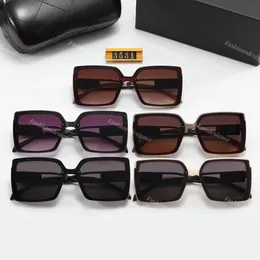 Damen-Designer-Sonnenbrille, Damen-Sonnenbrille, quadratische Brille, hohler Rahmen mit Buchstaben, Mode, Outdoor-Sonnenbrille mit Box, Fabrik-Großhandels-Sonnenbrille