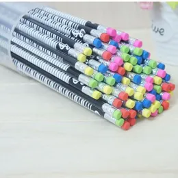 Beaker 72pcs Music Music Pancer Pencil Pencil Cute Kids مع eRaser School Office Writing 2B Pencil Graphite Chids Gower