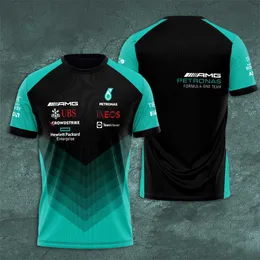 2023 Moda Yeni Erkek T-Shirt Formula 1 Yarış Takımı Büyük Petrol 3d Kısa Kollu Petrol