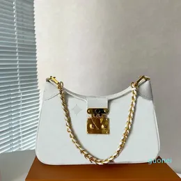 Crossbody Bag Leather Fashion Letters Golden Hardware Chain Straps Internal Zipper Pocket Multiple Colors Wallets 28cm