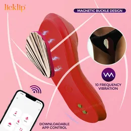 Vibratörler App Kontrol Giyilebilir Vibratör Titreşimli Külot Manyetik Klip Silikon Klitoral Vajina Stimülatörü Kadınlar için Seks Oyuncakları 230626