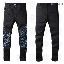 Heren Designers Amirs Jeans Distressed Ripped Biker Slim Straight Denim voor Heren Print Dames Mode Mans Skinny Broek cargo 2 Y3YH