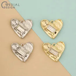 Necklaces Cordial Design 100pcs 17*20mm Rhinestone Pendant/jewelry Accessories/heart Shape/diy Making/jewelry Finding & Components