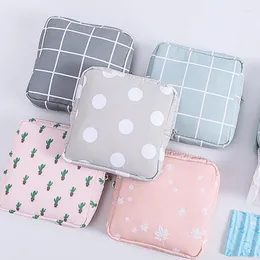 Sacos de armazenamento para menina bolsa de cosméticos ao ar livre bonito guardanapo higiênico de grande capacidade bolsa de desenho animado ferramenta de maquiagem organizador