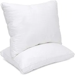 Подушка для матраса Подушки для сна Стандартный размер Набор из 2 роскошных качественных охлаждающих подушек Боковой желудок Назад Шпалы Белый 230626